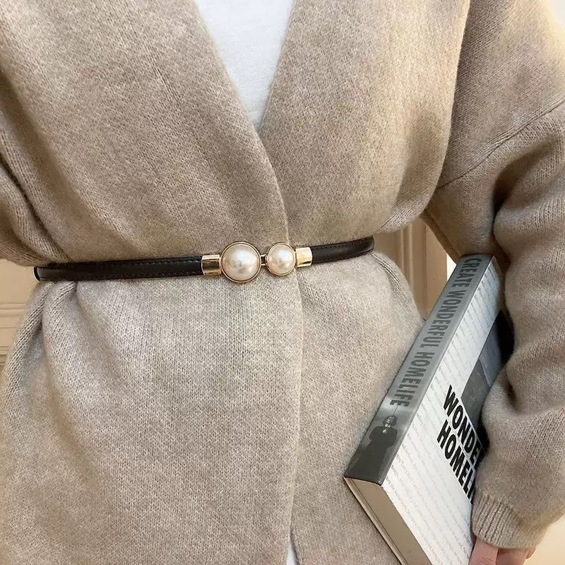 小香風珍珠腰帶